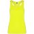Tricou cu maneca scurta, la baza gatului, Sport, Femei, Roly, 2410E20846, Poliester, Galben fluor