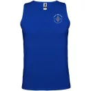 Tricou la baza gatului cu maneca scurta, Barbati, Roly, 2601E10108, Poliester, Albastru Royal