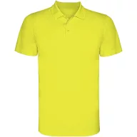   Tricou Polo, Barbati, maneca scurta, Roly, 2401E12248, Poliester, Galben fluor, Marimi variate