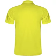   Tricou Polo, Barbati, maneca scurta, Roly, 2401E12248, Poliester, Galben fluor, Marimi variate