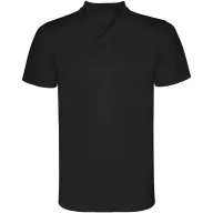   Tricou Polo cu maneca scurta, Barbati, Roly, 2601E10370, Poliester, Negru