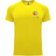   Tricou la baza gatului, Barbati, maneca scurta, Roly, 2401E12251, Poliester, Galben, Marimi variate