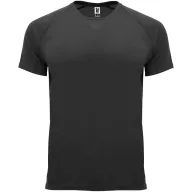   Tricou la baza gatului cu maneca scurta, Barbati, Roly, 2601E10150, Poliester, Negru