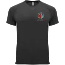 Tricou la baza gatului cu maneca scurta, Barbati, Roly, 2601E10150, Poliester, Negru