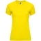 Tricou la baza gatului, Dama, maneca scurta, Roly, 2401E12252, Poliester, Galben, Marimi variate