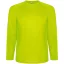 Tricou cu maneca lunga, la baza gatului, Sport, Barbati, Roly, 2410E20549, Poliester, Galben fluor