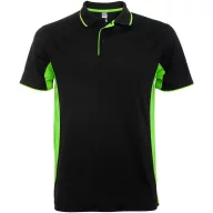   Tricou Polo cu maneca scurta, Barbati, Roly, 2601E10365, Poliester, Negru