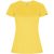 Tricou la baza gatului, Dama, maneca scurta, Roly, 2401E12262, Poliester, Galben, Marimi variate