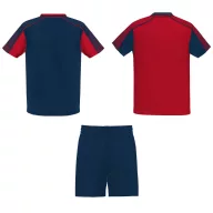   Set 2 tricouri si pantaloni scurti, Barbati, Roly, 2601E10333, Poliester, Rosu