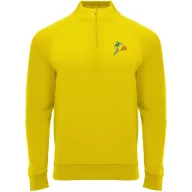   Tricou cu maneca lunga, la baza gatului, Casual, Barbati, Roly, 2410E19022, Poliester, Galben