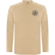   Tricou cu maneca lunga, la baza gatului, Casual, Barbati, Roly, 2410E19024, Bumbac, Portocaliu sand