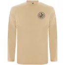 Tricou cu maneca lunga, la baza gatului, Casual, Barbati, Roly, 2410E19026, Bumbac, Portocaliu sand