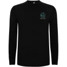 Tricou la baza gatului cu maneca lunga, Barbati, Roly, 2601E10269, Bumbac, Negru