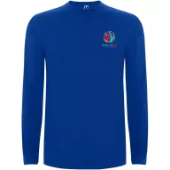   Tricou la baza gatului cu maneca lunga, Barbati, Roly, 2601E10270, Bumbac, Albastru Royal