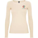 Tricou cu maneca lunga, la baza gatului, Casual, Femei, Roly, 2410E19028, Bumbac, Portocaliu sand