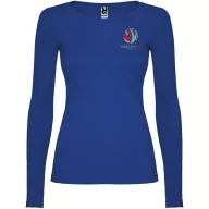   Tricou la baza gatului cu maneca lunga, Femei, Roly, 2601E10273, Bumbac, Albastru Royal