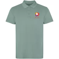   Tricou Polo cu maneca scurta, Unisex, Roly, 2601E10209, Bumbac, Verde inchis