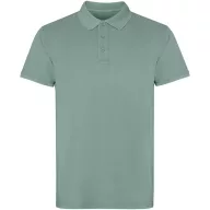   Tricou Polo cu maneca scurta, Unisex, Roly, 2601E10210, Bumbac, Verde inchis