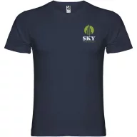   Tricou cu maneca scurta, la baza gatului, Casual, Barbati, Roly, 2410E20658, Bumbac, Albastru navy