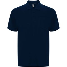   Tricou cu maneca scurta, Polo, Casual, Barbati, Roly, 2410E19009, Bumbac, Albastru navy