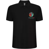   Tricou Polo cu maneca scurta, Barbati, Roly, 2601E10414, Bumbac, Poliester, Negru