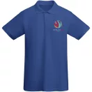 Tricou la baza gatului cu maneca scurta, Barbati, Roly, 2601E10425, Bumbac, Albastru Royal