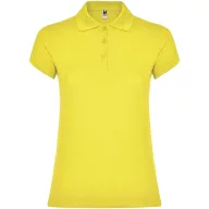  Tricou Polo, Dama, maneca scurta, Roly, 2401E12304, Bumbac, Galben, Marimi variate