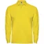 Tricou Polo, Barbati, maneca lunga, Roly, 2401E12309, Bumbac, Galben, Marimi variate