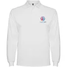 Tricou Polo cu maneca lunga, Barbati, Roly, 2601E10251, Bumbac, Alb