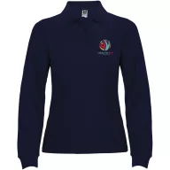   Tricou Polo, Dama, maneca lunga, Roly, 2401E12310, Bumbac, Albastru navy, Marimi variate