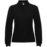   Tricou Polo cu maneca lunga, Femei, Roly, 2601E10254, Bumbac, Negru