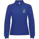 Tricou Polo cu maneca lunga, Femei, Roly, 2601E10255, Bumbac, Albastru Royal