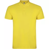   Tricou Polo, Barbati, maneca scurta, Roly, 2401E12313, Bumbac, Galben, Marimi variate