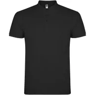   Tricou Polo cu maneca scurta, Barbati, Roly, 2601E10473, Bumbac, Negru