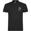 Tricou Polo cu maneca scurta, Barbati, Roly, 2601E10473, Bumbac, Negru
