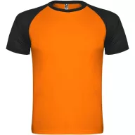   Tricou la baza gatului cu maneca scurta, Barbati, Roly, 2601E10310, Poliester, Portocaliu Fluor