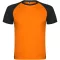 Tricou la baza gatului cu maneca scurta, Barbati, Roly, 2601E10310, Poliester, Portocaliu Fluor