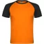 Tricou la baza gatului cu maneca scurta, Barbati, Roly, 2601E10310, Poliester, Portocaliu Fluor