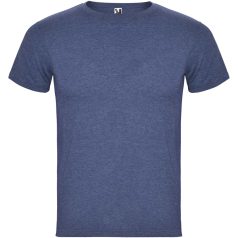   Tricou cu maneca scurta, la baza gatului, Casual, Barbati, Roly, 2410E19030, Poliester, Albastru heather denim
