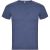 Tricou cu maneca scurta, la baza gatului, Casual, Barbati, Roly, 2410E19030, Poliester, Albastru heather denim