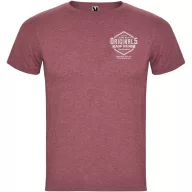   Tricou la baza gatului cu maneca scurta, Barbati, Roly, 2601E10279, Bumbac, Poliester, Rosu Heather Garnet