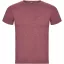 Tricou la baza gatului cu maneca scurta, Barbati, Roly, 2601E10280, Bumbac, Poliester, Rosu Heather Garnet