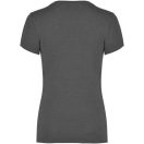 Tricou la baza gatului cu maneca scurta, Femei, Roly, 2601E10281, Bumbac, Poliester, Negru Heather