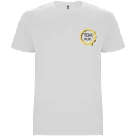   Tricou la baza gatului cu maneca scurta, Barbati, Roly, 2601E10466, Bumbac, Alb