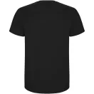 Tricou la baza gatului cu maneca scurta, Barbati, Roly, 2601E10467, Bumbac, Negru