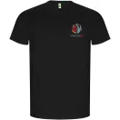 Tricou la baza gatului cu maneca scurta, Barbati, Roly, 2601E10288, Bumbac, Negru