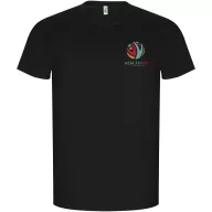   Tricou la baza gatului cu maneca scurta, Barbati, Roly, 2601E10288, Bumbac, Negru