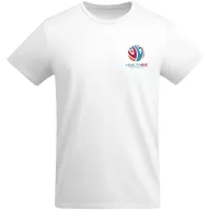   Tricou la baza gatului cu maneca scurta, Barbati, Roly, 2601E10166, Bumbac, Alb