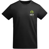   Tricou la baza gatului cu maneca scurta, Barbati, Roly, 2601E10167, Bumbac, Negru