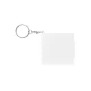 Breloc, 2502E15124, Everestus, 55 x 55 x 17 mm, Plastic, Alb